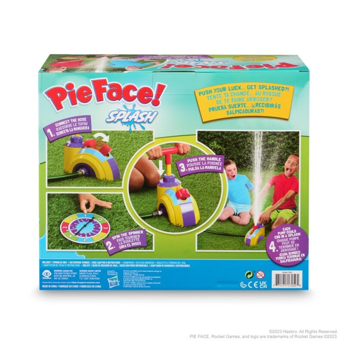 Pie Face Splash - Utespill moro for hele familien - Pass på ikke bli våt