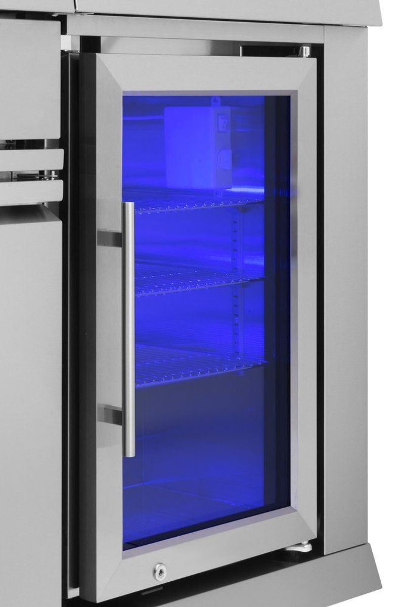 Gassgrill Black Diamond 6+2 Utekjøkken, Med Kjøleskap Og Vannkran - Mustang