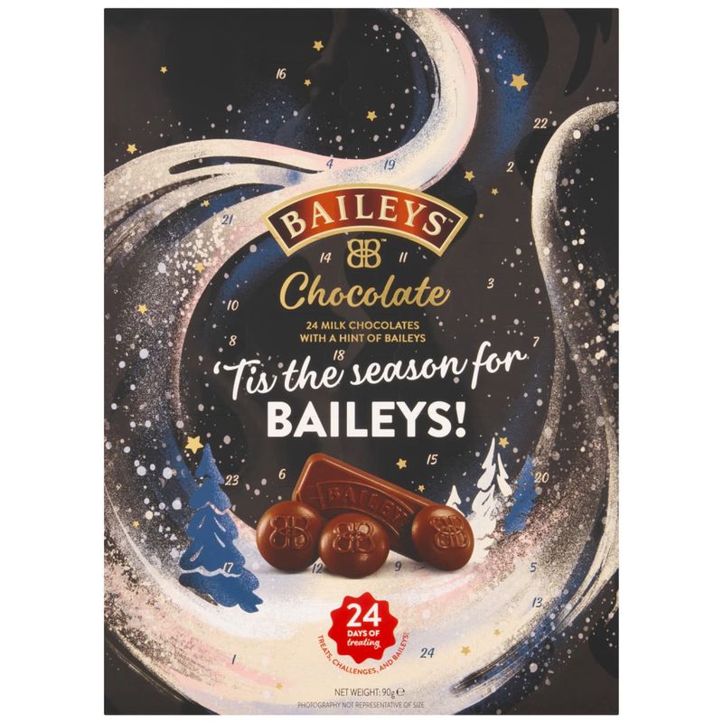 Baileys Adventskalender 90gram - 24 Baileys Sjokolader