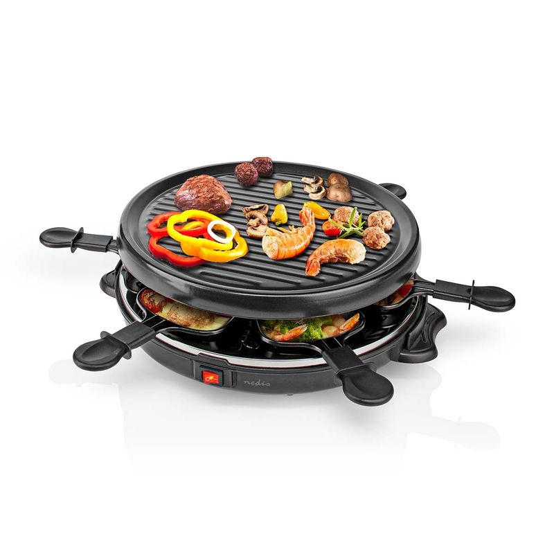 Gourmet Raclette Grill Rund For Opptil 6 Personer