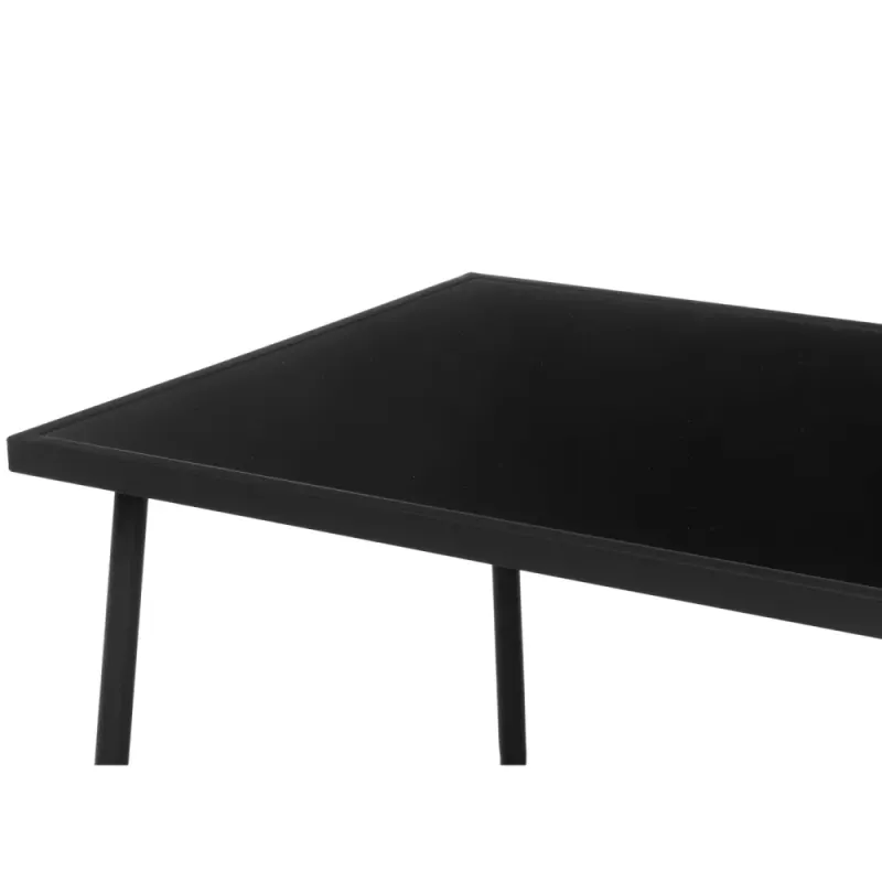Kiira utemøbler sittegruppe til Terrasse 4-Deler m. Glassbord – Komplett Utemøbelsett for 4 Personer